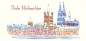Preview: Greeting card "Cologne in snow"