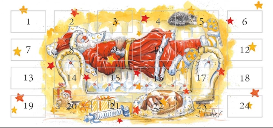 Weihnachtskarte "Adventskalender"