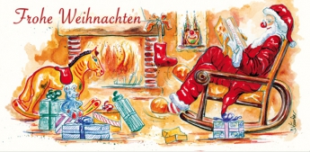 Grußkarte Gemütliche Weihnachten "Frohe Weihnachten"