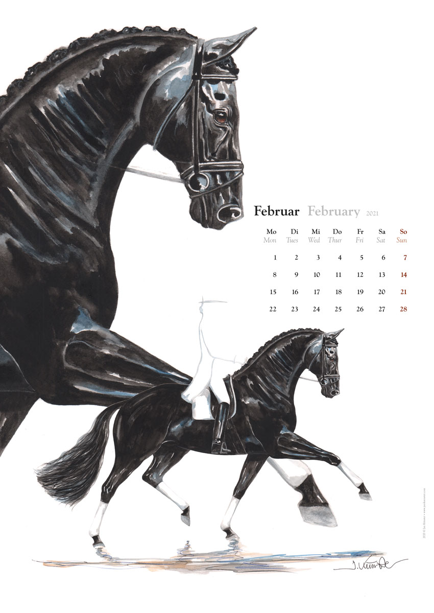 Featured image of post February 2021 Calendar Horse : The 12 zodiac animals are, in order: