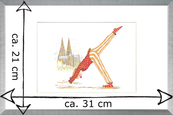 Dom-Yoga - 1 - dreibeiniger Hund