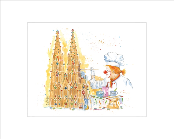 40x50 cm art print mounted
