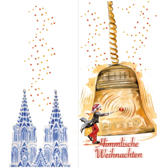 Greeting card Decker Pitter "Himmlische Weihnachten"