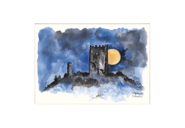 Drachenfels in moonlight