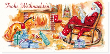 Grußkarte Gemütliche Weihnachten "Frohe Weihnachten"